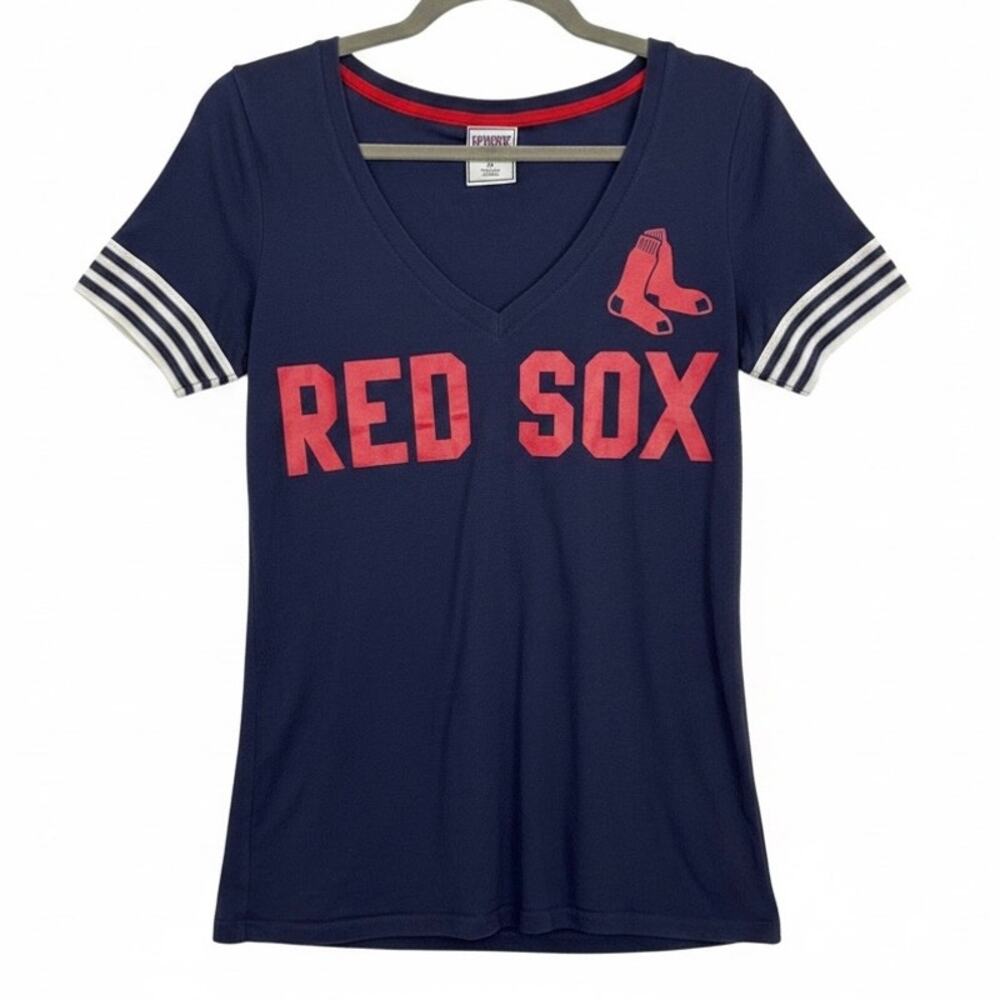 Pink Boston Red Sox Baseball T-shirt Short Sleeve Sz M | Fair to Good UC
